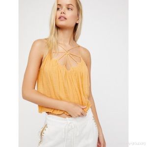 Free People Strappy Cropped Tank